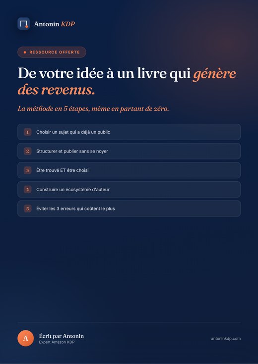 Couverture du guide : De votre idée à un livre qui génère des revenus